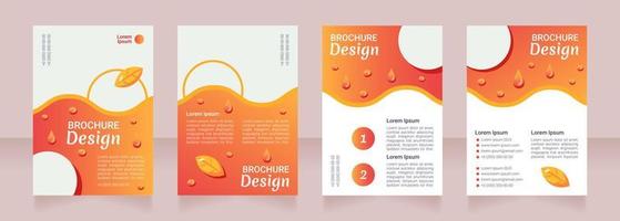Diet program to lose weight blank brochure layout design vector