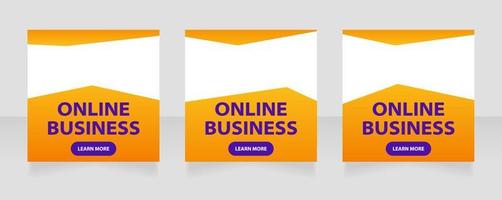 Management skills online course web banner design template vector