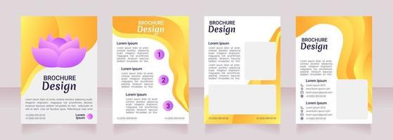 Spiritual healing blank brochure design vector