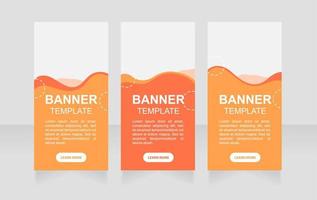 Business outsourcing service web banner design template vector