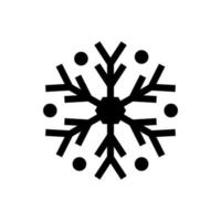 vector de icono de copo de nieve. símbolo de invierno