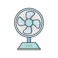 Icono de ventilador eléctrico en estilo de diseño plano. ilustración vectorial vector