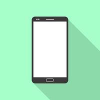 Smartphone design in flat design style. Cell phone symbol. Vector illustration