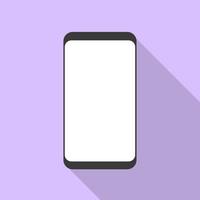 Smartphone design in flat design style. Cell phone symbol. Vector illustration