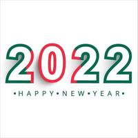 2022 feliz año nuevo. feliz año nuevo bandera de bangladesh. bangladeshi feliz año nuevo. 3d bangladesh 2022. 3d, 2022 feliz año nuevo. Diseño de feliz año nuevo de color rojo y verde con tipografía. vector