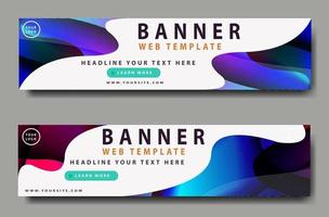 Beautiful Abstract Web banner design background or header Templates vector