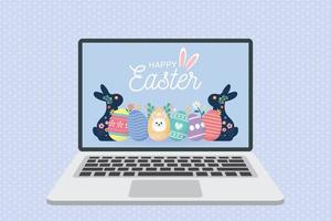 Easter day background vector illustration.Usable for Banners, posters, cover design template, social media template.