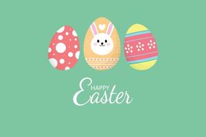Happy easter day background vector illustration.