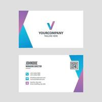 Simple modern business card template collection Premium Vector