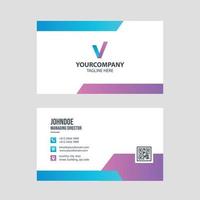 Simple modern business card template collection Premium Vector