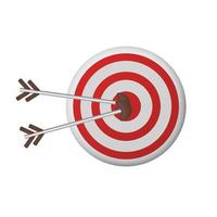 bull eye aim target focus object for win solution achievement concept