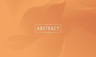 Abstract Orange Fluid Wave Background vector