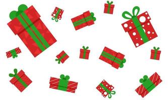 Christmas gift background vector