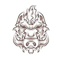 boar head illustration