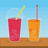 delicious smoothies fresh vector