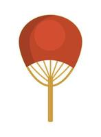 chinese old fan vector