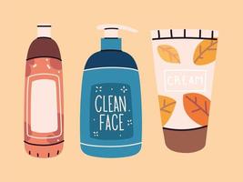 skin care products vector