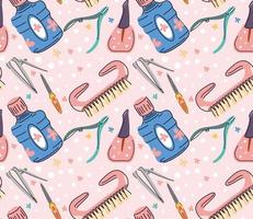 manicure tools background vector