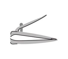 nail clippers manicure tool vector