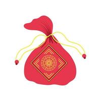 chinese gift bag vector