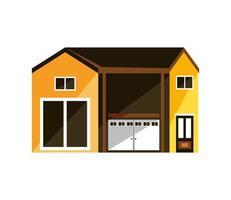 house with garage vector
