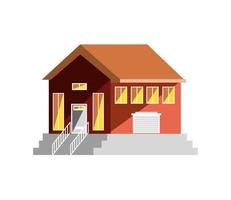 house cartoon flat vector