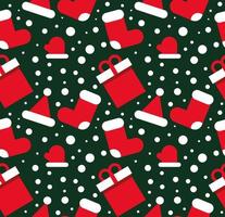 christmas socks and gifts vector