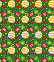 christmas baubles pattern vector