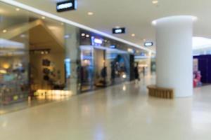 Blurred shopping mall photo