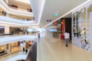 Blurred shopping mall photo