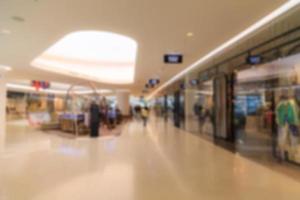 Blurred shopping mall photo