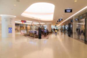 Blurred shopping mall photo