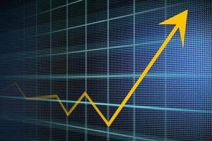 Financial and business graphs photo