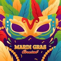 celebrando el concepto de carnaval de mardi gras vector