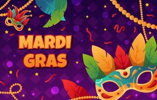 concepto de celebración de mardi gras vector