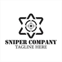 six star sniper company vector design