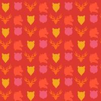 Wildlife seamless pattern vector