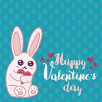 Happy Valentine's Day stylized vector illustration