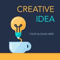 Creative Success Idea Banner vector