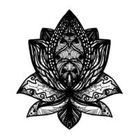 Flower Lotus Tattoo vector