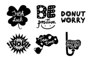 Social media vector stickers set