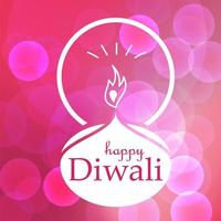 banner de celebración de feliz diwali vector