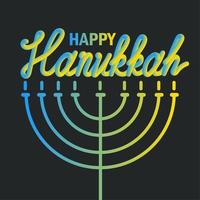 Hanukkah Greeting Banner vector