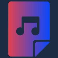 Design Computer Audio Multimedia Musical File Icon vector