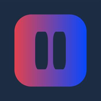 Design Media Record Player Pushbutton Pause Icon vector