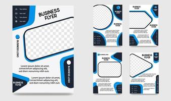 Brochure Flyer creative design. Multipurpose Shape template. Trendy minimalist flat geometric design. Vertical vector illustration