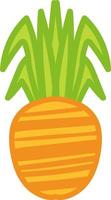 Whole pineapple hand drawn vector illustration