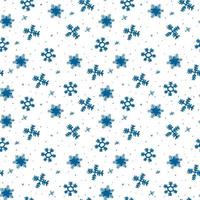 Fondo de copos de nieve cayendo. copo de nieve de patrones sin fisuras. diseño textura temporada de invierno para estampados. copos de nieve dibujados a mano. copo de nieve en estilo doodle