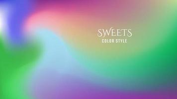 holographic background in sweet color style vector