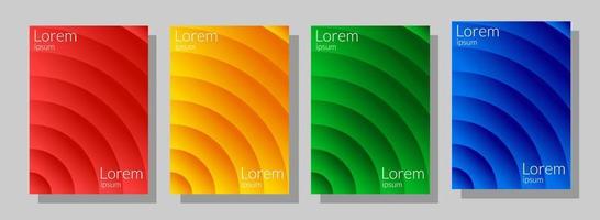 gradient color background. composite wave of circles vector